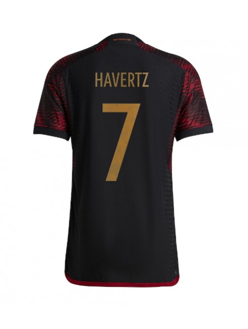 Moški Nogometna dresi replika Nemčija Kai Havertz #7 Gostujoči SP 2022 Kratek rokav
